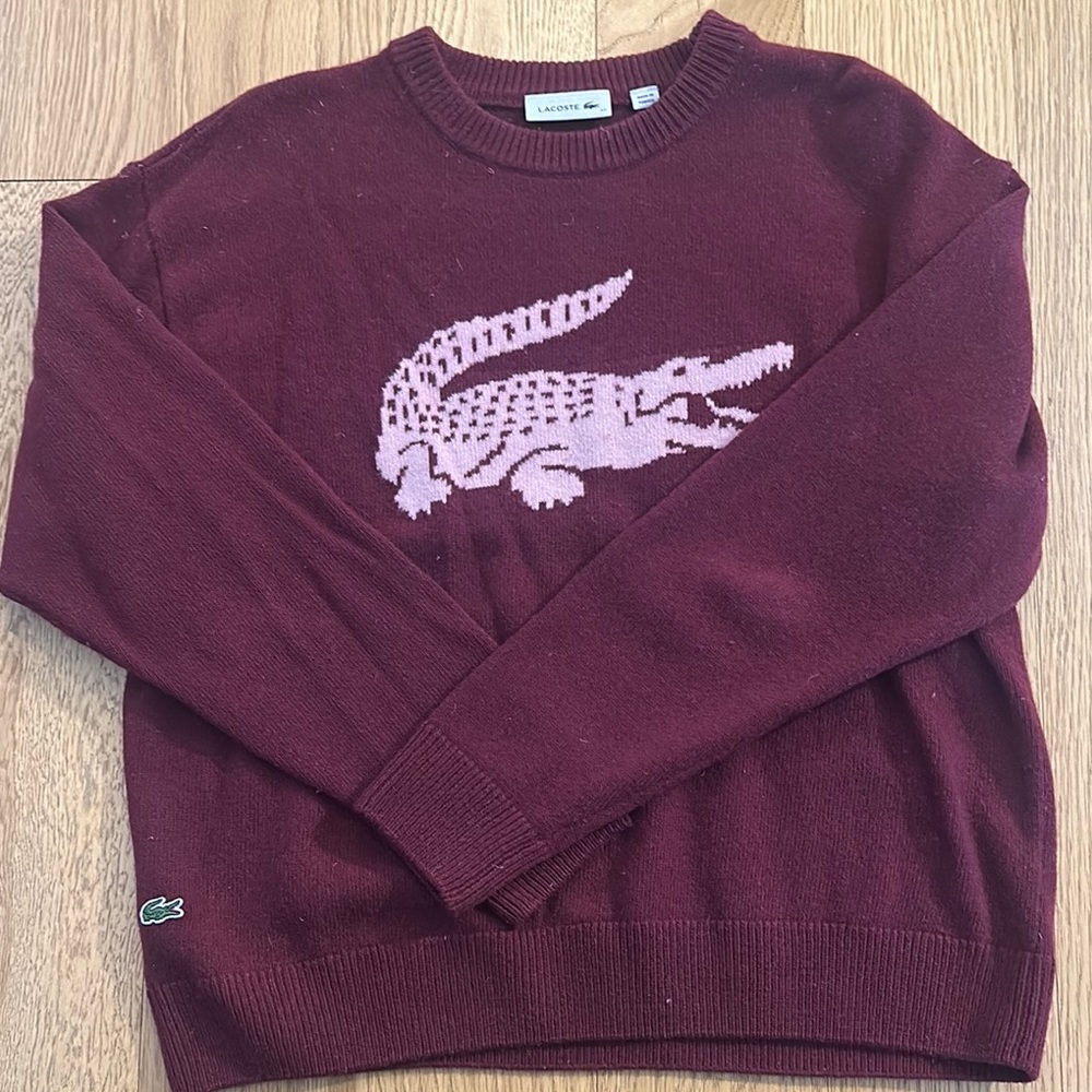 Lacoste Women’s Burgundy Sweater